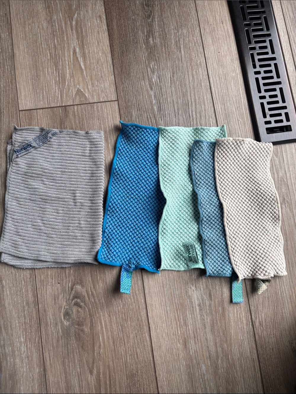 Norwex counter cloths Textured Kitchen Cloths - Blue, Aqua, Teal, Gray